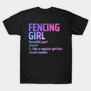 fencing girl T-Shirt